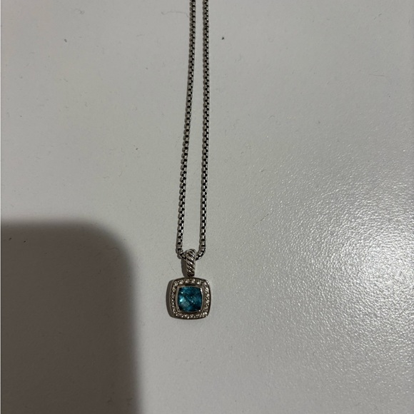 David yurman petite Albion necklace blue topaz - Picture 2 of 2